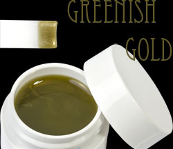 gel colotati metallici greenish gold